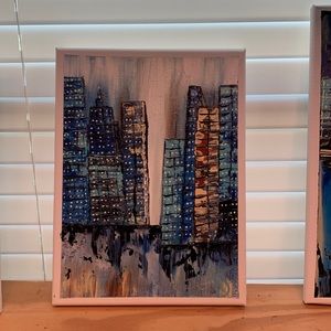 Abstract cityscape painting by me 🤗